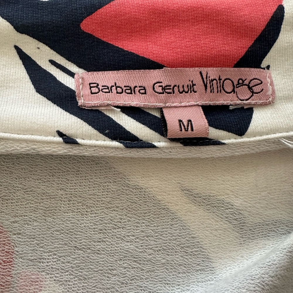 Barbara Gerwit Nautical Navy and Red Women's Jacket - Picture 2 of 4
